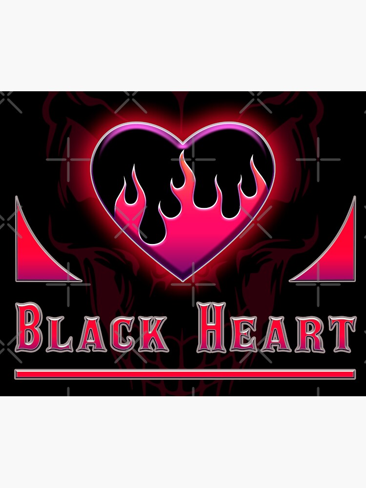"Black Heart 2.0" Sticker for Sale by Sky99 Redbubble