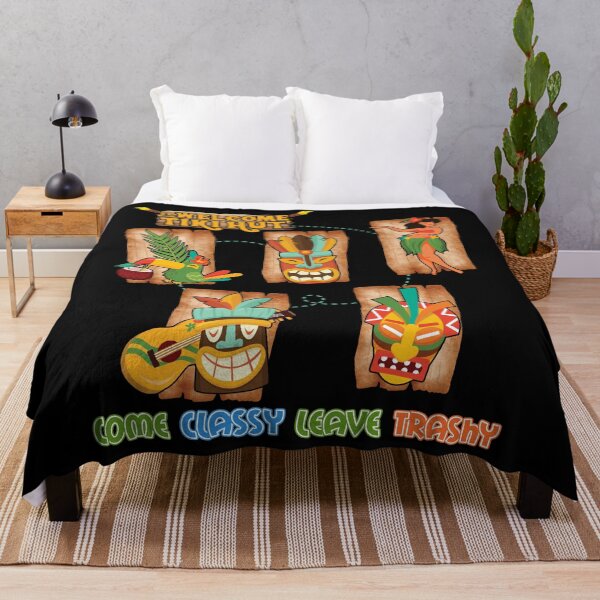 Item preview, Welcome To Tiki Hut Come Classy Leave Trashy Retro Hawaiian Souvenir designed and sold by Creativy.