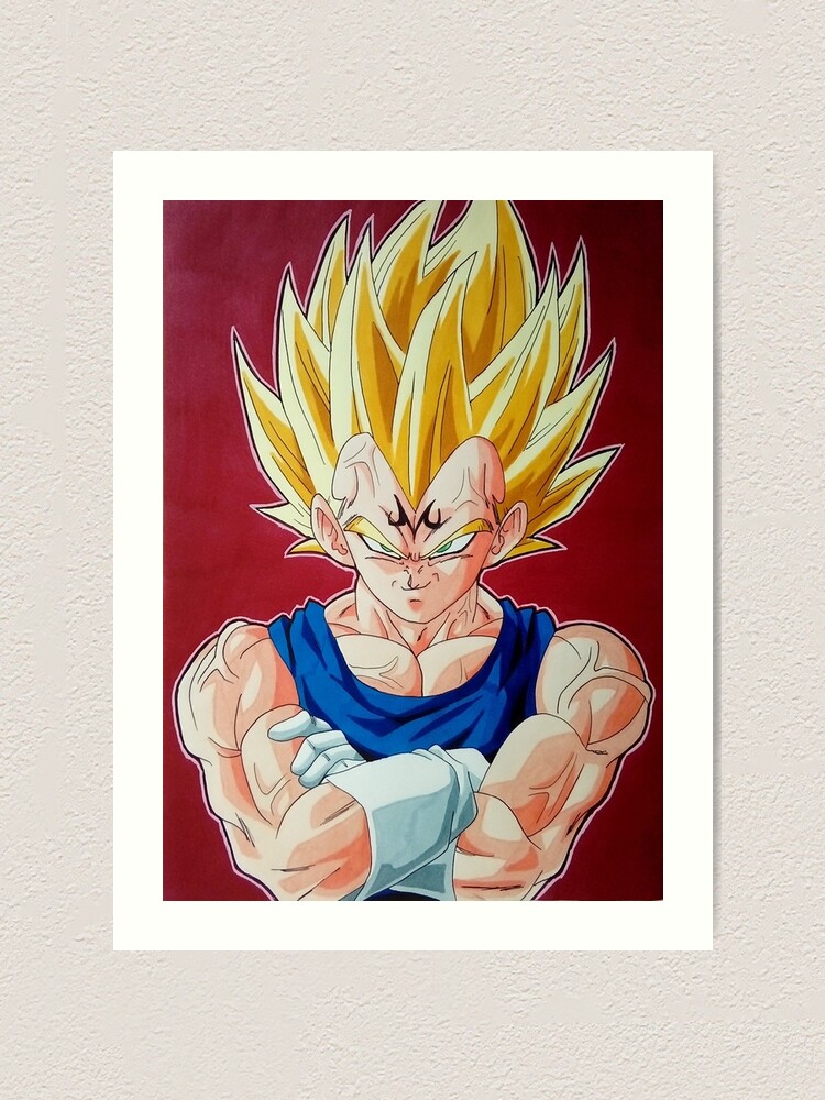 ultra ego vegeta Canvas Print by mikelaurydraw