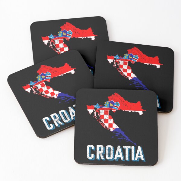 Item preview, Croatia flag map designed and sold by Mila1946.