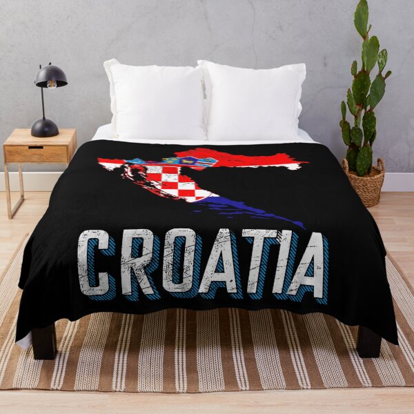Aperçu de l'œuvre Carte du drapeau de la Croatie créée et vendue par Mila1946.