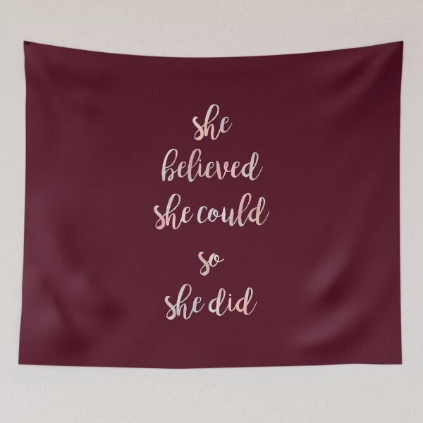 Item preview, "She believed she could, so she did" designed and sold by artmoonist.