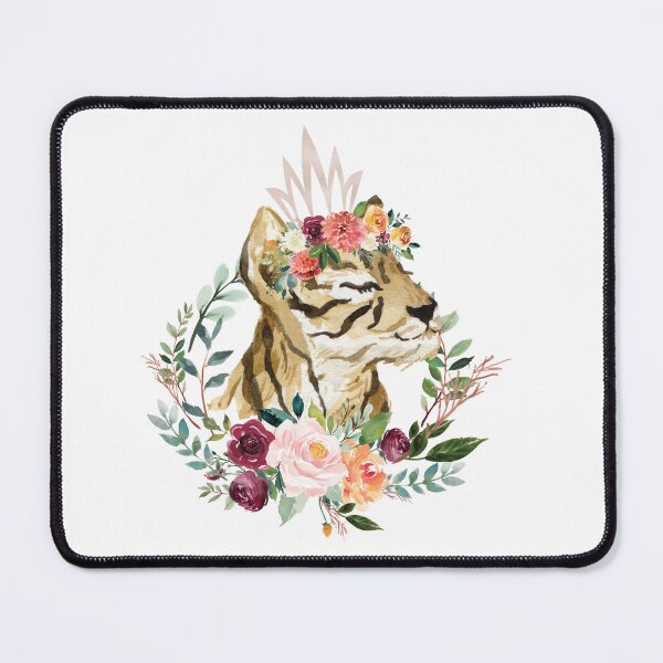 Item preview, paprika floral tiger designed and sold by kpapiez.