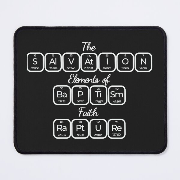 Item preview, Elements of Faith Salvation Baptism Rapture B&W Design designed and sold by FuddalanDesigns.