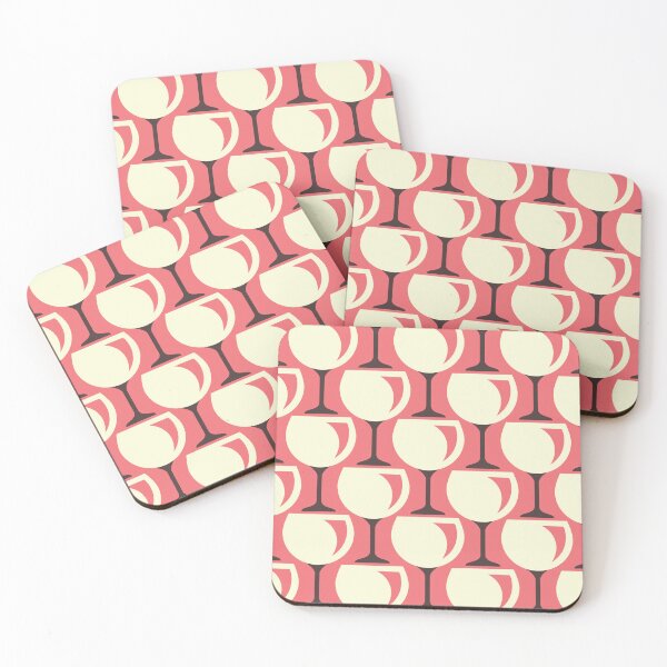 Item preview, 2063 - wine glasses, pink designed and sold by RouCouCou.