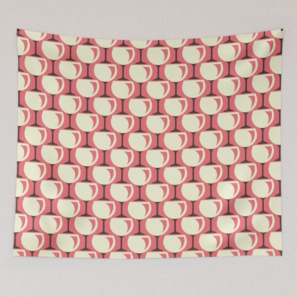 Item preview, 2063 - wine glasses, pink designed and sold by RouCouCou.