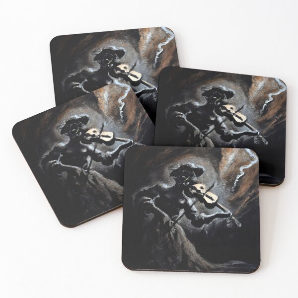 Item preview, Death playing the violin in a dark environment designed and sold by Vajtan.
