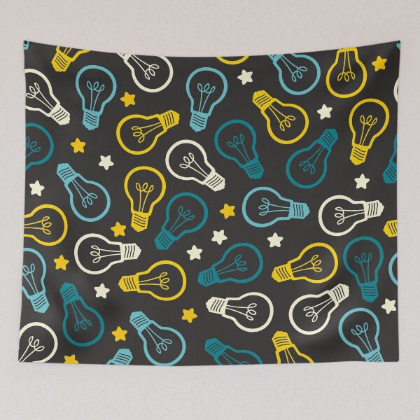 Item preview, Lightbulb Idea Pattern designed and sold by XOOXOO.