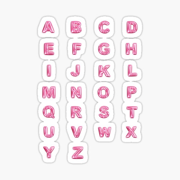 Alphabet Letters Abc Stickers Sticker for Sale by lunidesign
