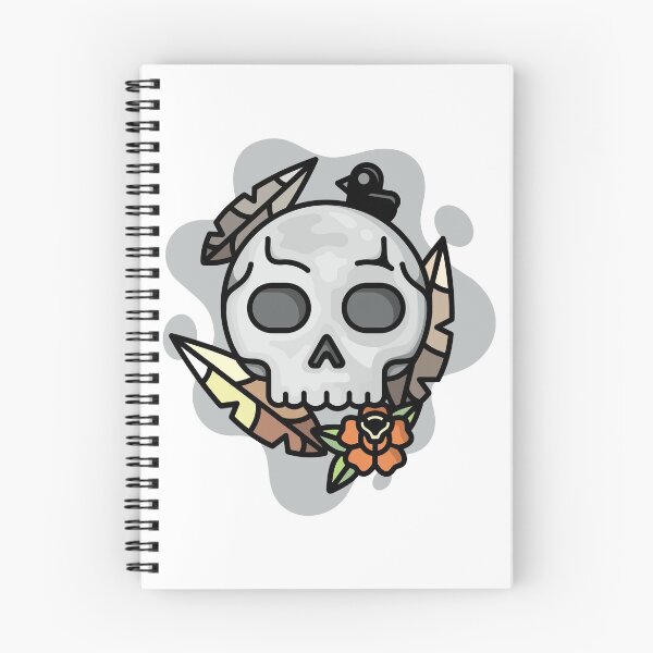 Item preview, skull and feather designed and sold by valegr.