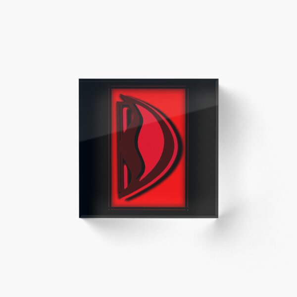 The Alphabet The letter D Acrylic Block