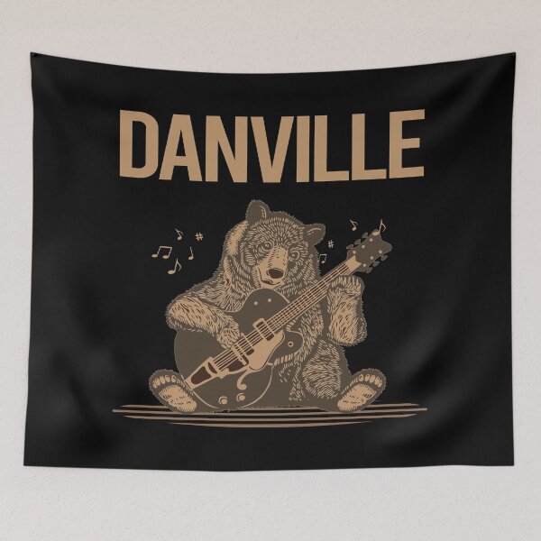 Item preview, Bear With Guitar Danville designed and sold by BloodMoneyTwit.