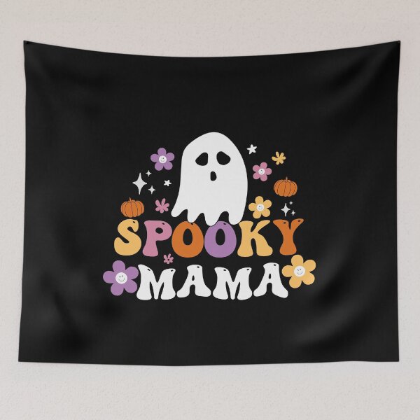 Item preview, Spooky Mama Groovy Ghost Spooky Season Lazy Halloween Costume designed and sold by Sasikharn.