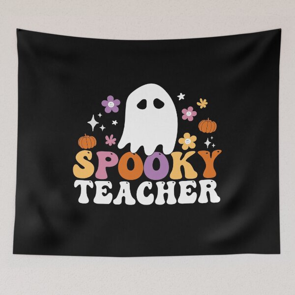 Item preview, Spooky Teacher Groovy Ghost Spooky Season Lazy Halloween Costume designed and sold by Sasikharn.