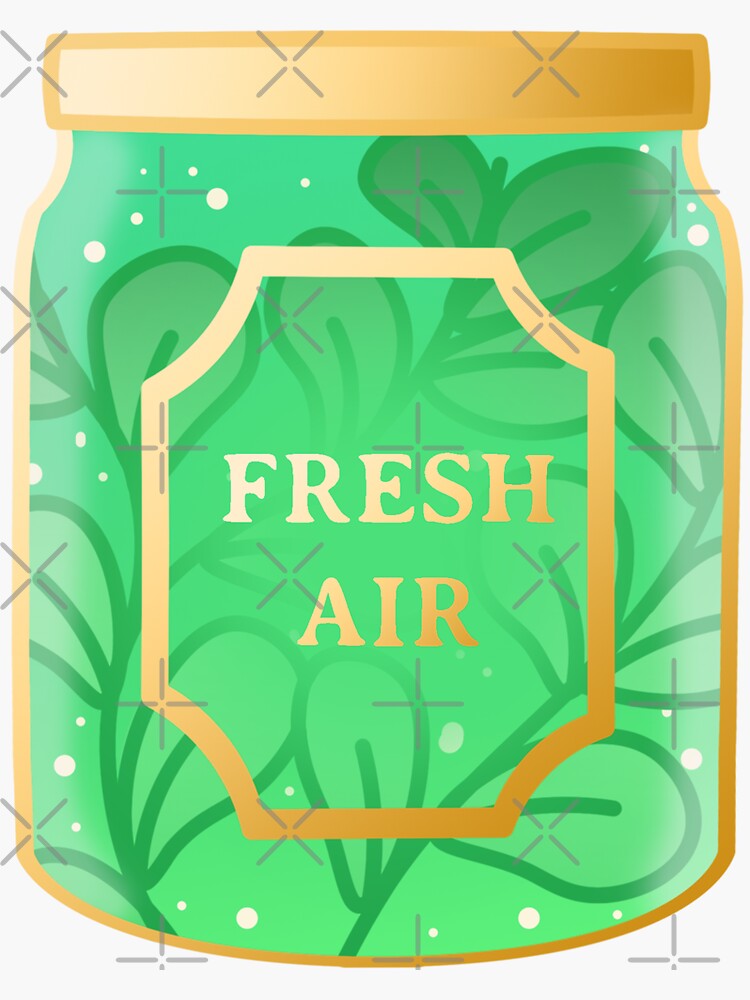 "Fresh air in bottle " Sticker for Sale by ainyaelf Redbubble
