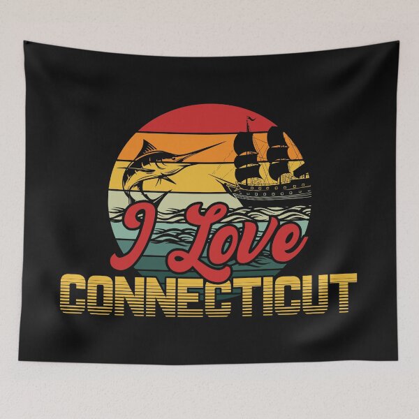 Item preview, I Love Connecticut  designed and sold by RetroCentre.