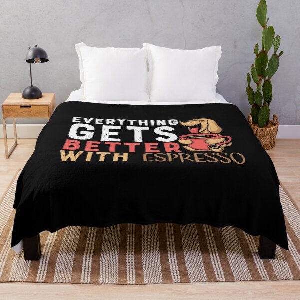 Item preview, Everything Gets Better With Coffee, Dog With Espresso designed and sold by Shirtflyer.