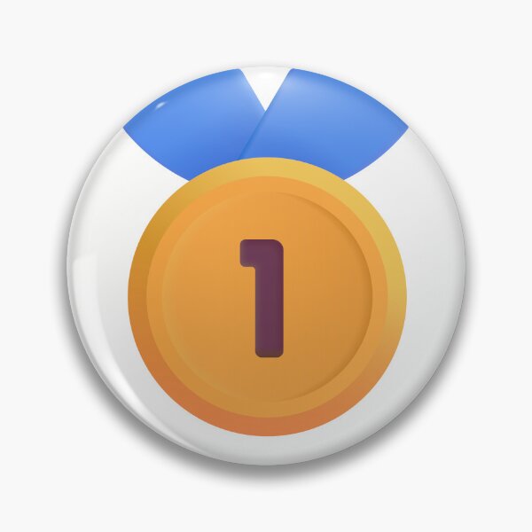 Item preview, 1st place medal emoji - optimized designed and sold by abroadDesigns.