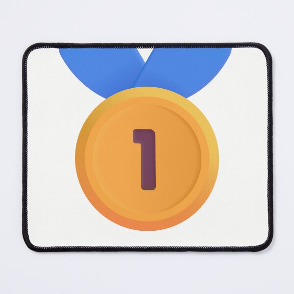 Item preview, 1st place medal emoji - optimized designed and sold by abroadDesigns.