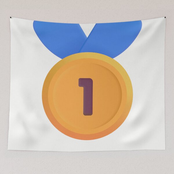 Item preview, 1st place medal emoji - optimized designed and sold by abroadDesigns.
