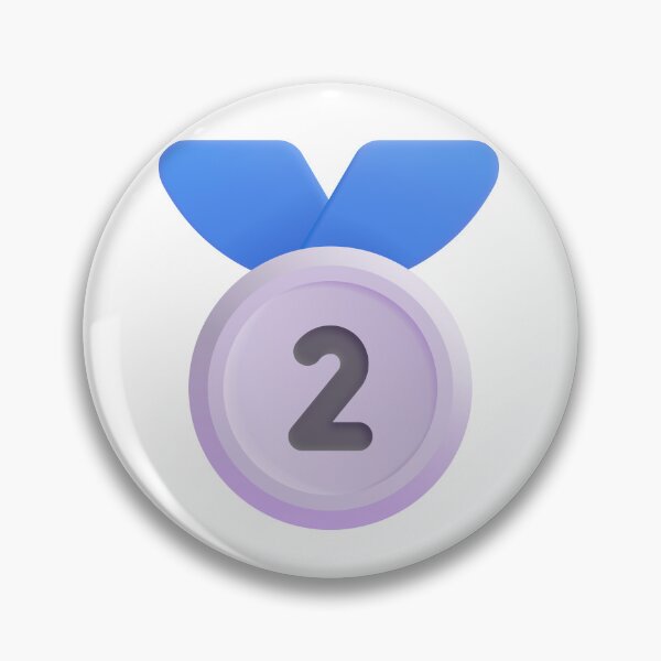 Item preview, 2nd Place Medal Emoji - Large designed and sold by abroadDesigns.