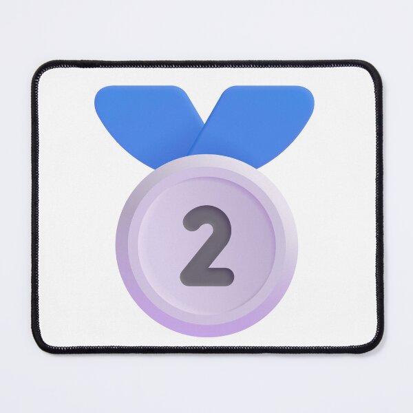 Item preview, 2nd Place Medal Emoji - Large designed and sold by abroadDesigns.