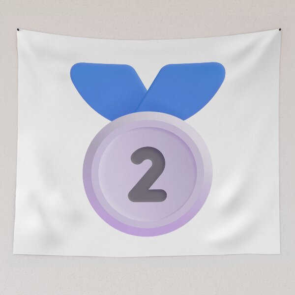 Item preview, 2nd Place Medal Emoji - Large designed and sold by abroadDesigns.