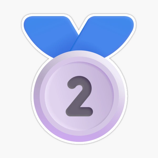 2nd Place Medal Emoji Large
