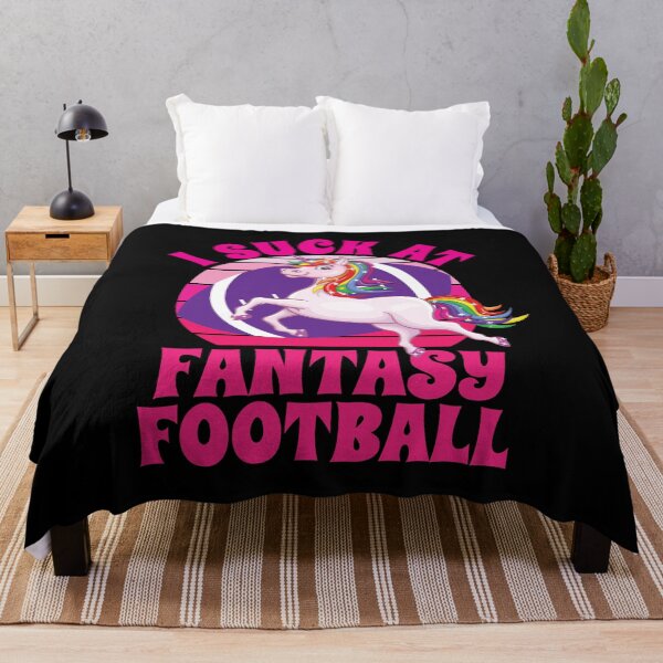 Item preview, I Suck At Fantasy Football Unicorn Rainbow Loser designed and sold by PeachesMommy.