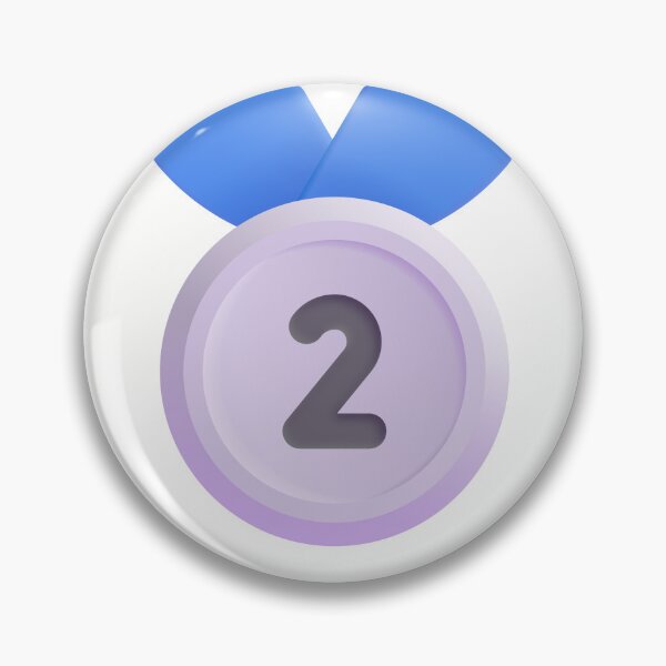 Item preview, 2nd place medal emoji - optimized designed and sold by abroadDesigns.