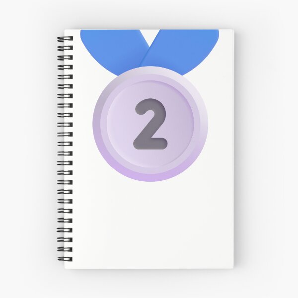 Item preview, 2nd place medal emoji - optimized designed and sold by abroadDesigns.