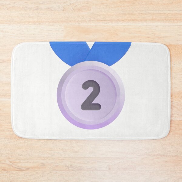 Item preview, 2nd place medal emoji - optimized designed and sold by abroadDesigns.