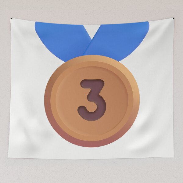 Item preview, 3rd place medal emoji - optimized designed and sold by abroadDesigns.