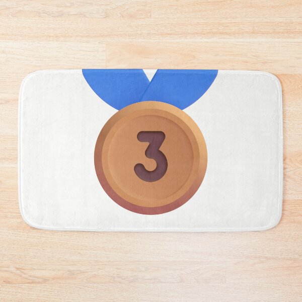 Item preview, 3rd place medal emoji - optimized designed and sold by abroadDesigns.