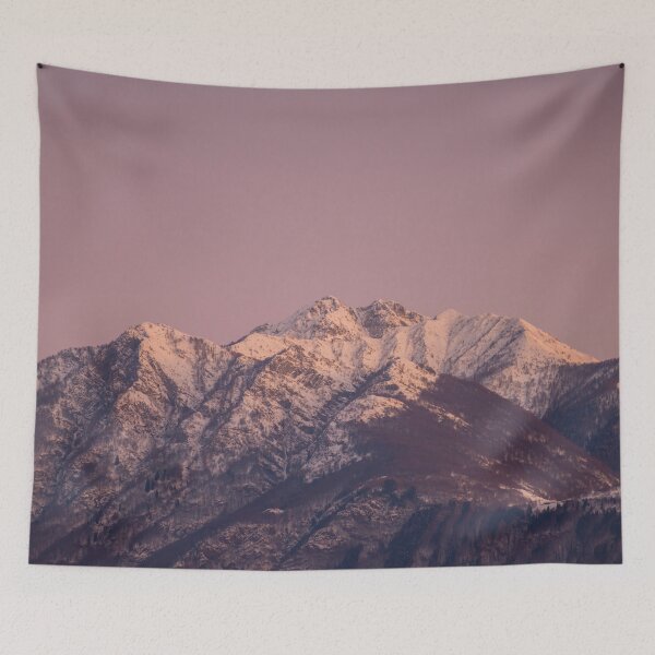 Item preview, Snowcapped Mountain Peak in Dusk  designed and sold by Mats Silvan.