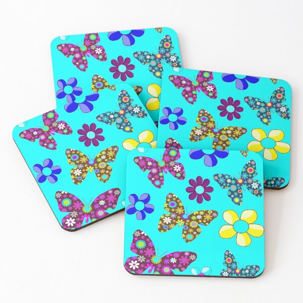 Item preview,  BUTTERFLIES and FLOWERS : Abstract Surreal Whimsical Print designed and sold by posterbobs.