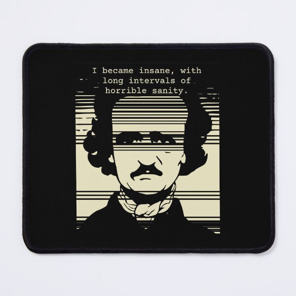 Item preview, Edgar Allan Poe portrait & quote - I became insane designed and sold by shmodev.