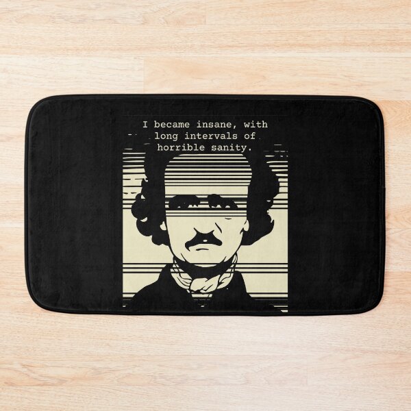 Item preview, Edgar Allan Poe portrait & quote - I became insane designed and sold by shmodev.