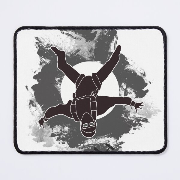 Item preview, Freeflyer in black with sun and clouds in grey designed and sold by FatSlugDesigns.