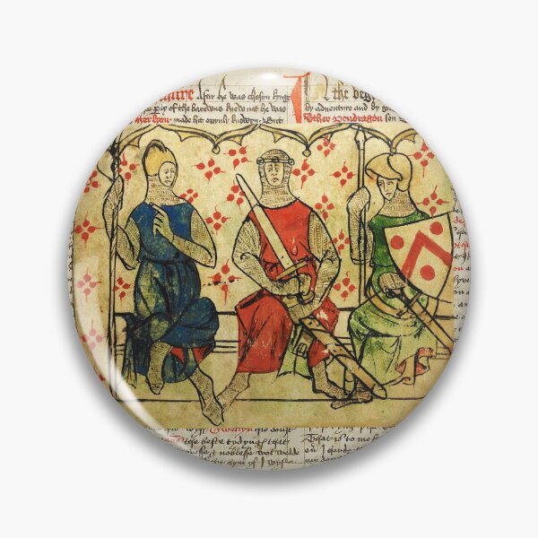 Item preview, KING ARTHUR WITH KNIGHTS Antique Medieval Miniature designed and sold by BulganLumini.
