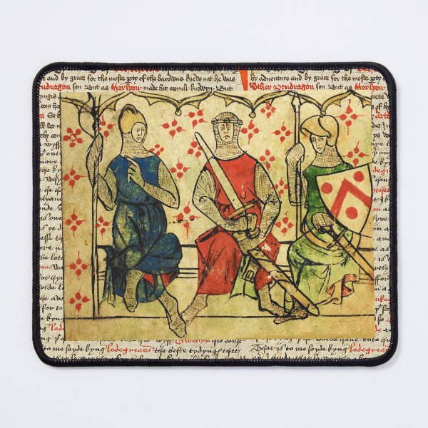 Item preview, KING ARTHUR WITH KNIGHTS Antique Medieval Miniature designed and sold by BulganLumini.