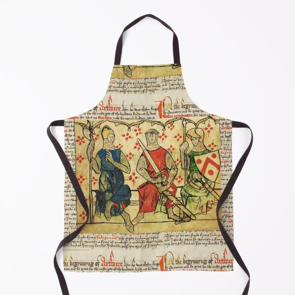 Item preview, KING ARTHUR WITH KNIGHTS Antique Medieval Miniature designed and sold by BulganLumini.