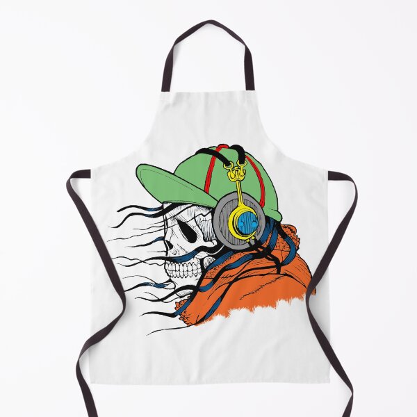 Item preview, Cool Skull Listen To The Music Cartoon Design designed and sold by Thonja.