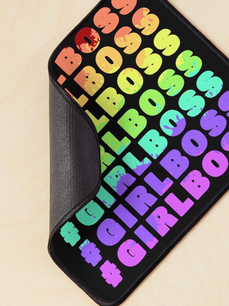 Thumbnail 2 of 5, Mouse Pad, #GIRLBOSS designed and sold by Cap696.