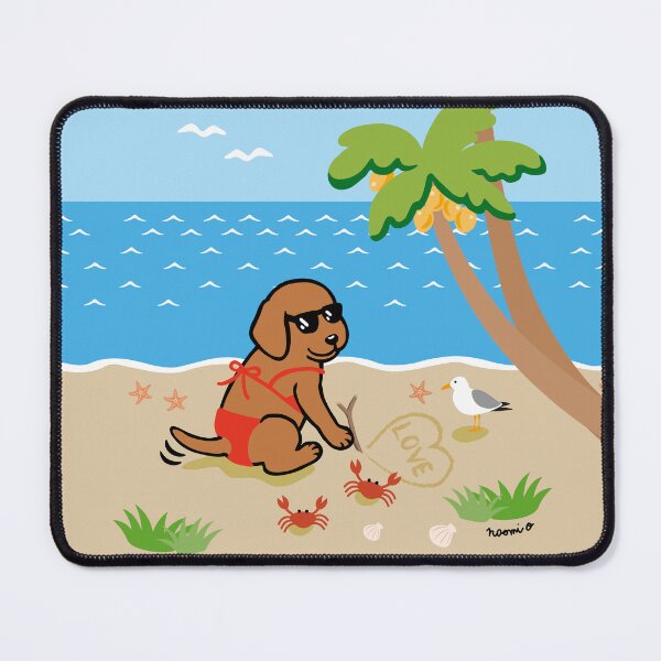 Item preview, Fox Red Labrador Bikini Girl designed and sold by HappyLabradors.