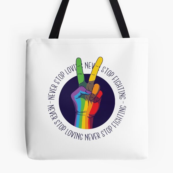 Aperçu de l'œuvre LGBTQIA Never Stop Love CSD Gay Pride créée et vendue par vkbusiness.