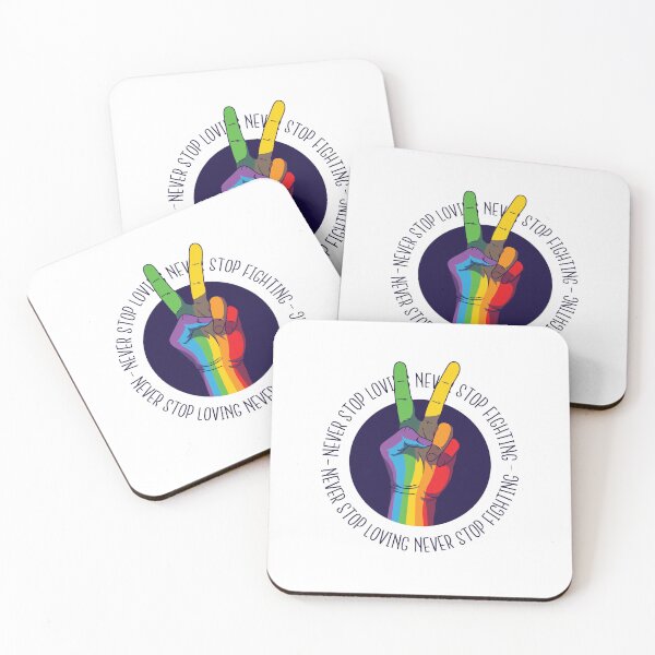 Item preview, LGBTQIA Never Stop Loving CSD Gay Pride designed and sold by vkbusiness.