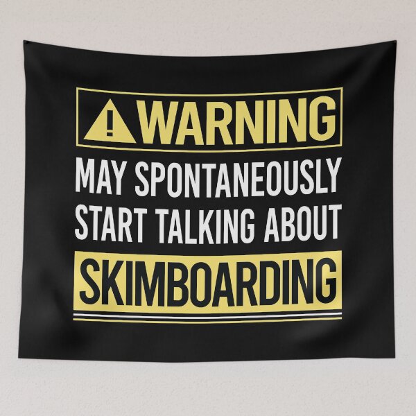 Item preview, Warning About Skimboarding Skimboard Skimboarder Skimming designed and sold by WrightTrouble.