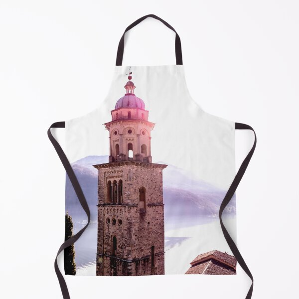 Item preview, Church Tower Santa Maria del Sasso with Sunlight and Mountain on Lake Lugano designed and sold by Mats Silvan.