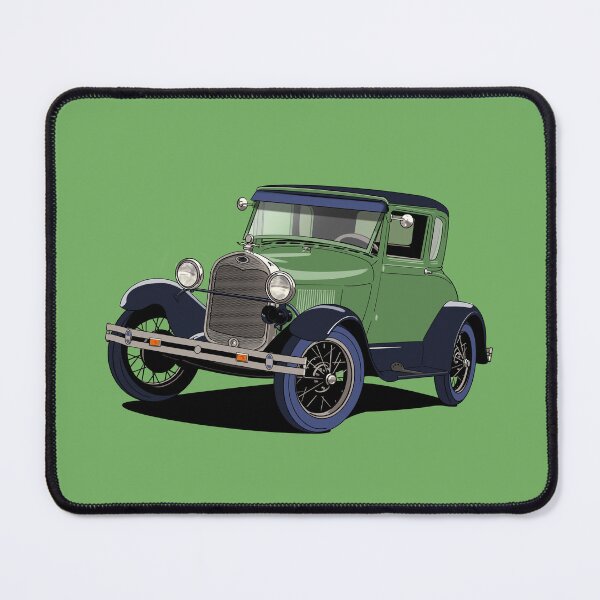 Item preview, Vintage Ford Model A car in green designed and sold by Webazoot Industries - Car Art.